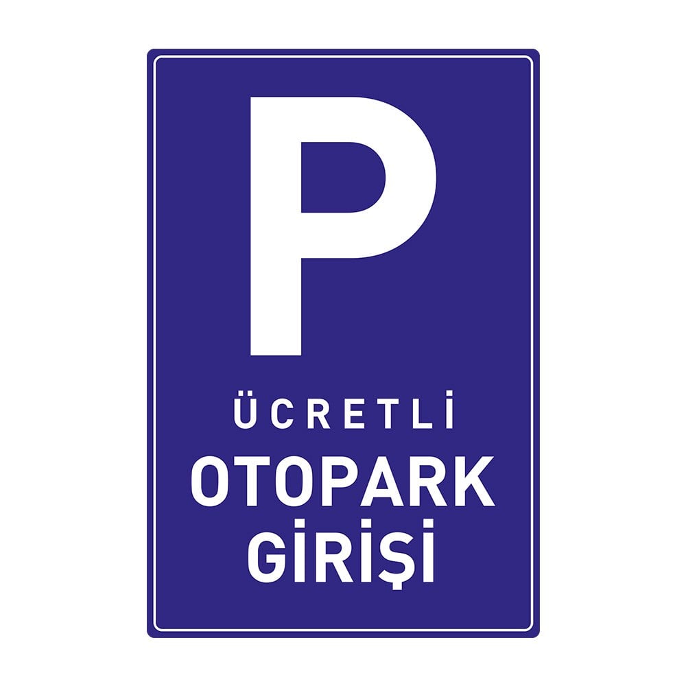 Cretli Otopark Giri I Levhas Oto Park Levhas Rf Og Snpd M