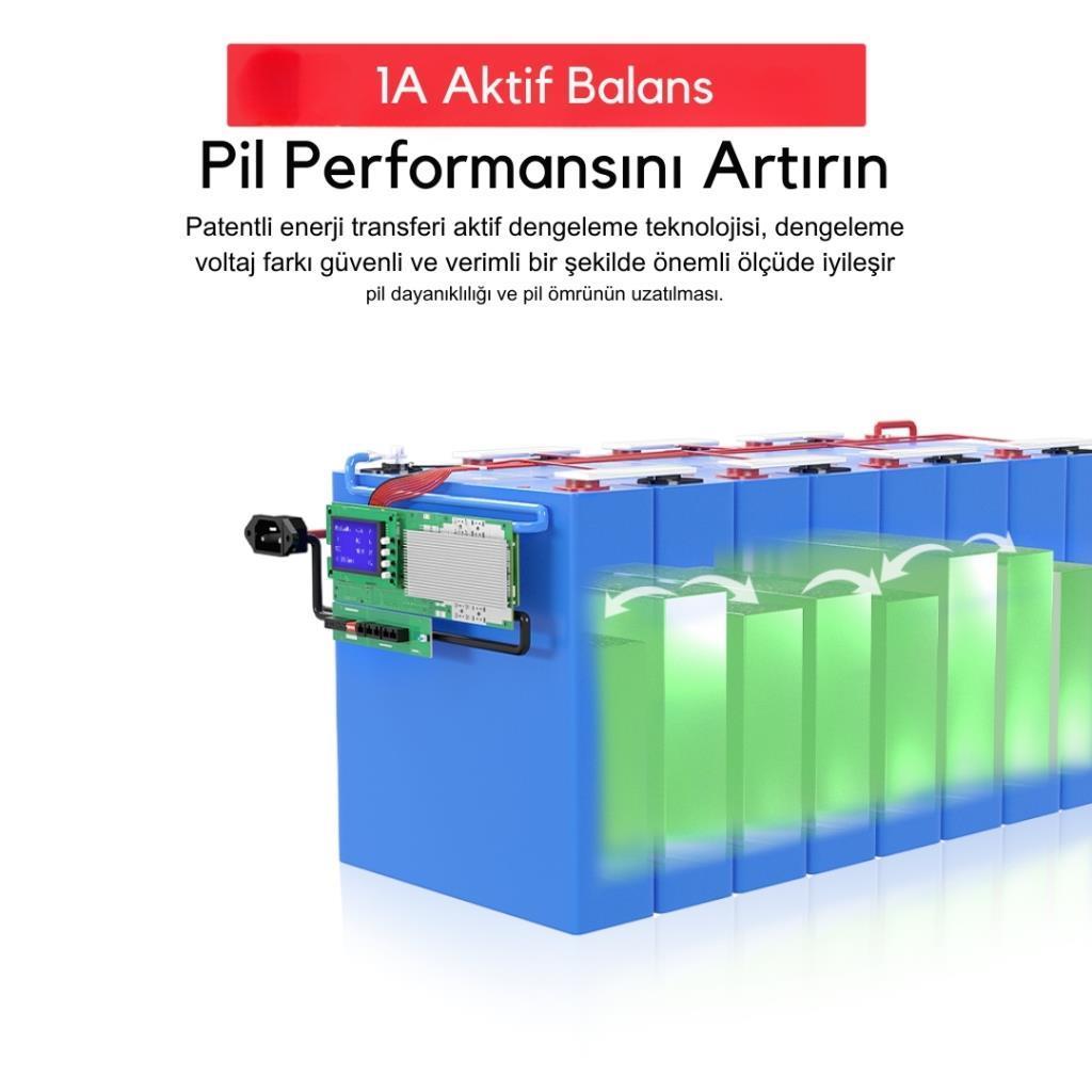 Daly Smart BMS LiFePO4 8S 24V 100A Solar Ev Enerjisi Depolama Sistemi