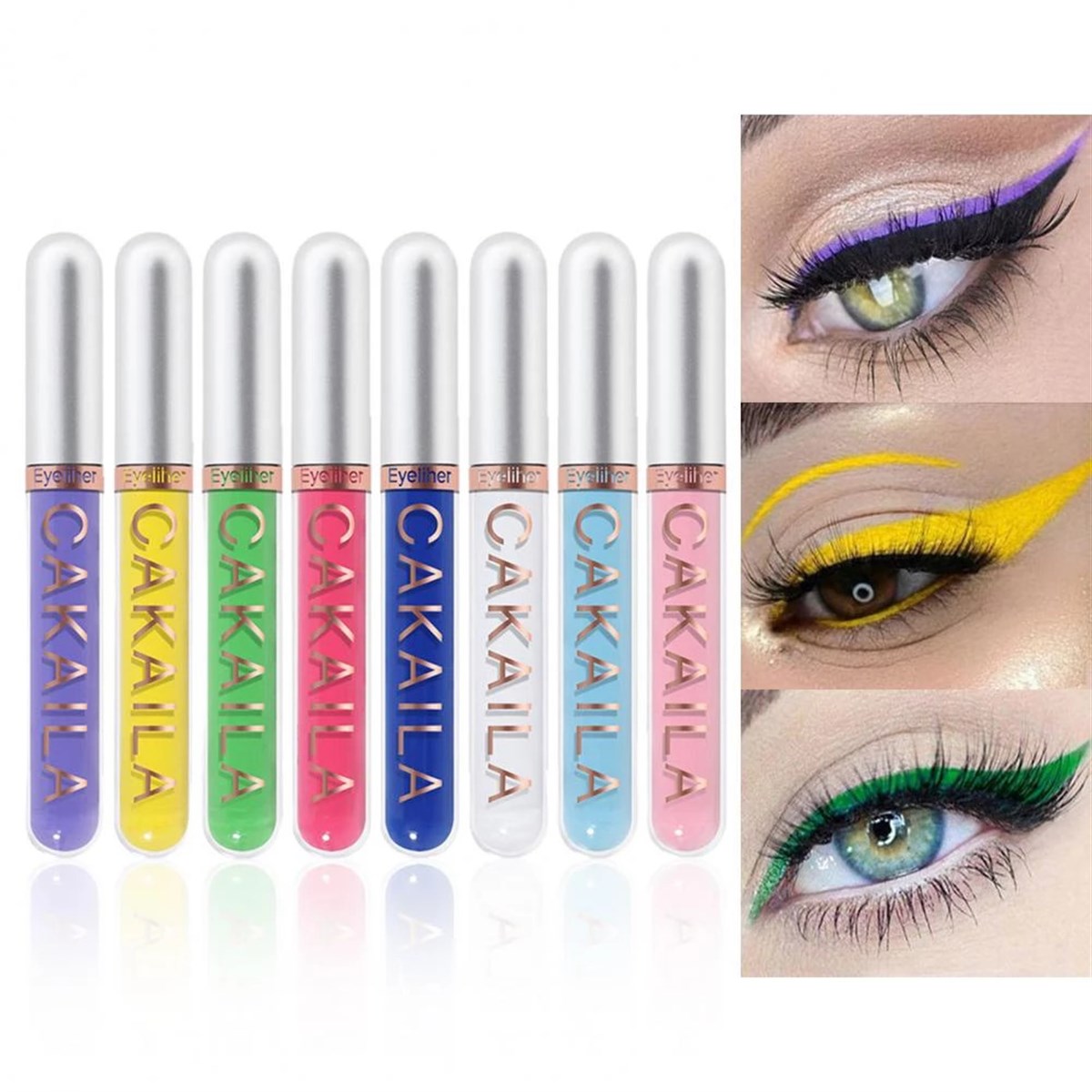 Cakaila Serisi 8 Renkli Mat Eyeliner 01 Tikatti