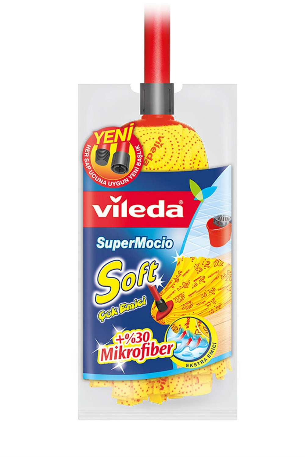 Vileda Paspas Saplı Süper Soft 30 Mikrofiber