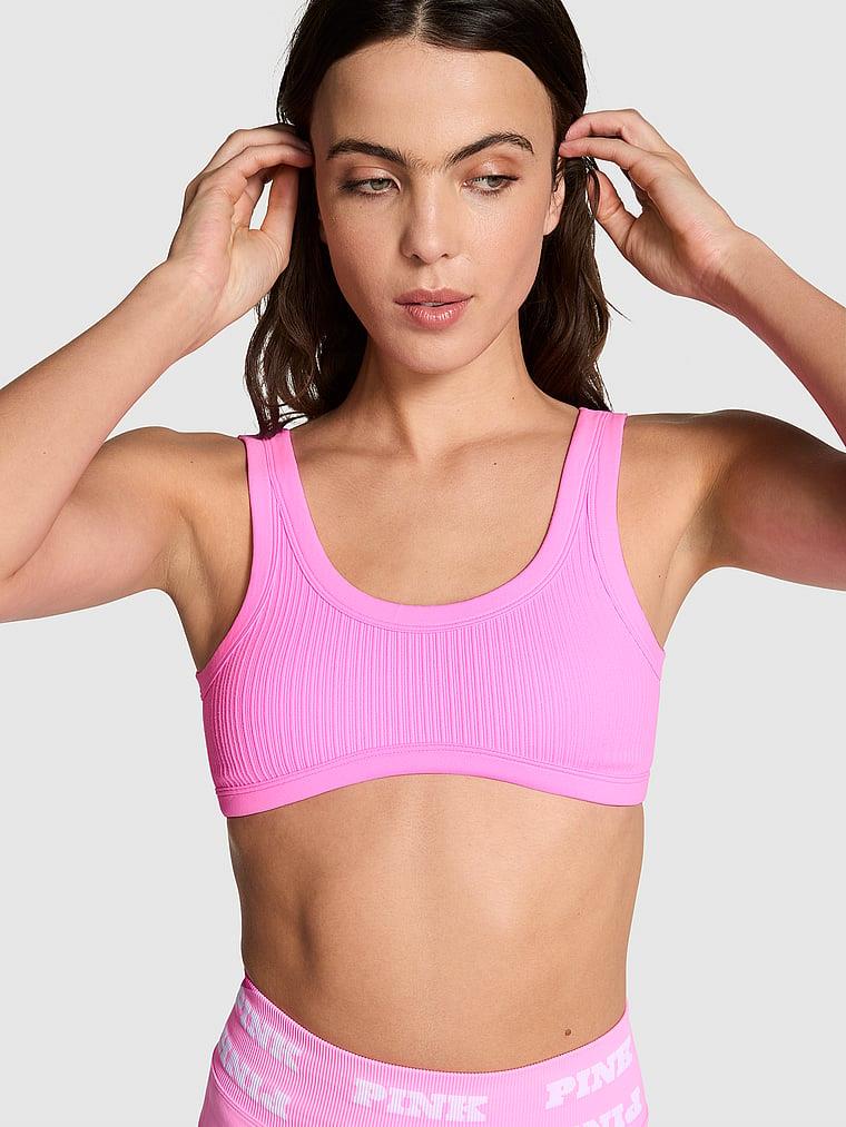 The Wave Soft Seamless Sporcu Sütyeni Pembe Victoria s Secret Pink