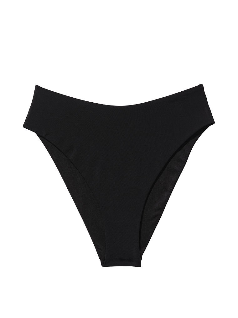 Yüksek Bel Cheeky Bikini Altı Siyah VS Victoria s Secret Swim