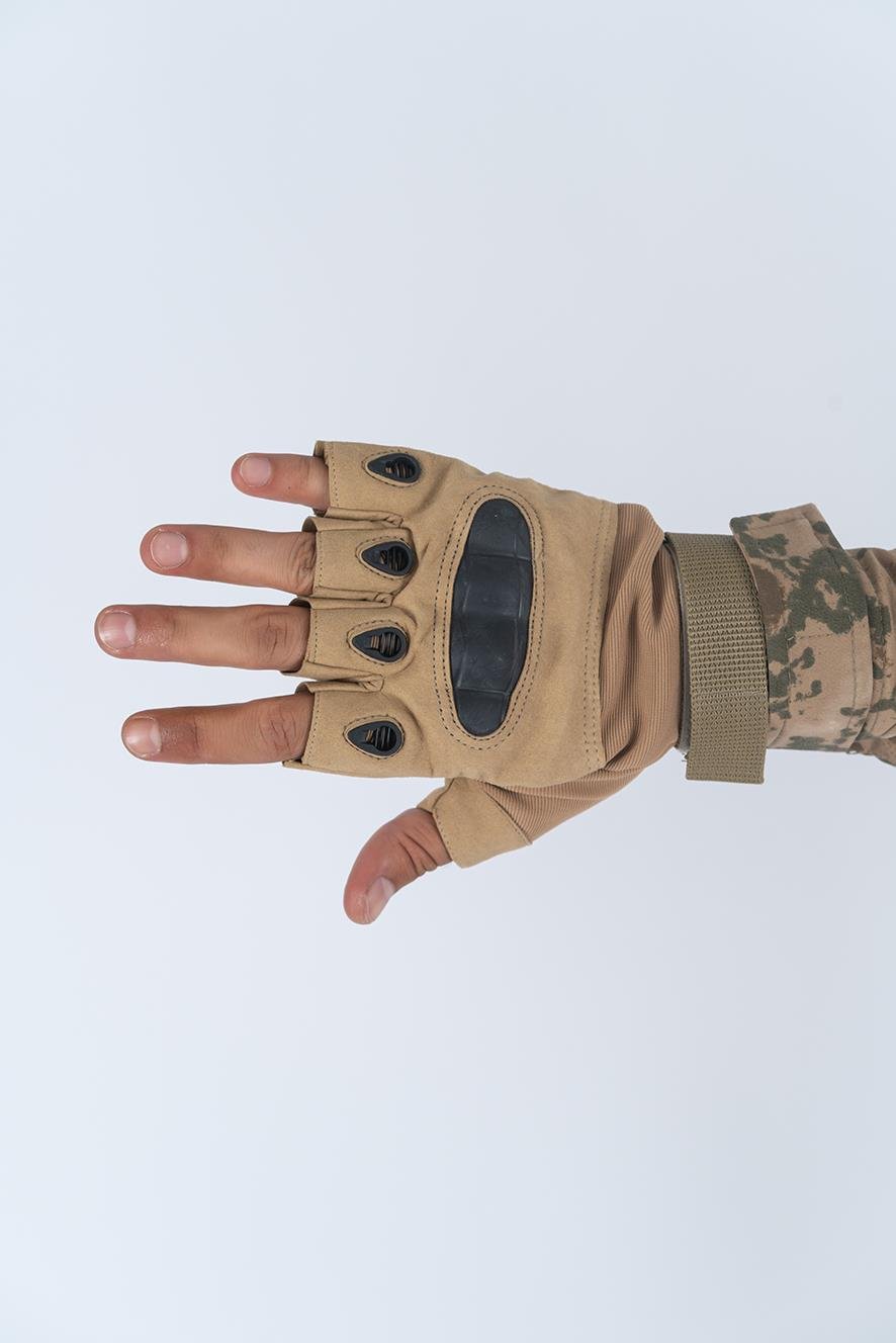 Combat Tactical Outdoor Kesik Parmaks Z Eldiven Asker Polis Da C