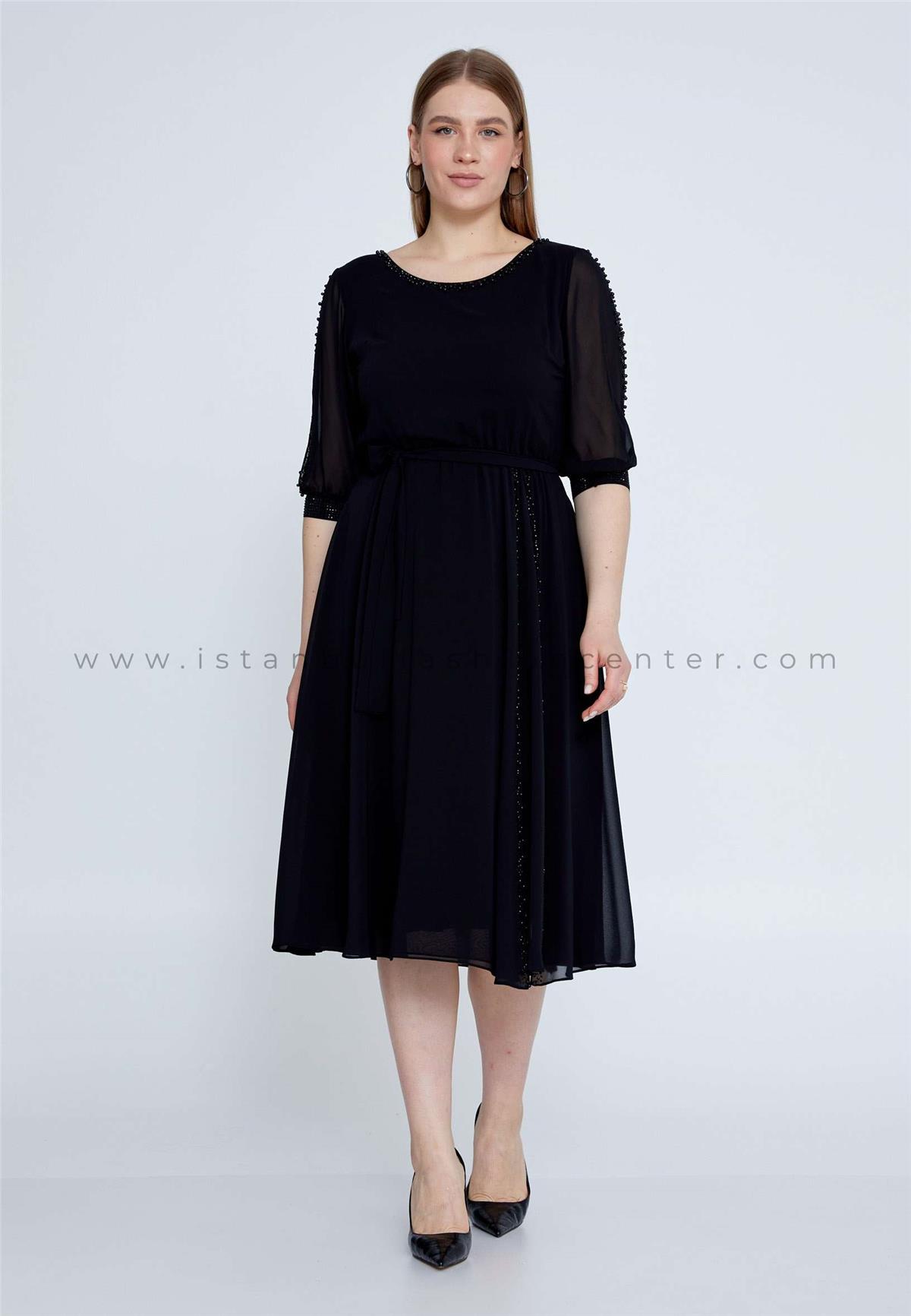 Bdm Club Mid Length Midi Chiffon Column Plus Size Black Evening Dress