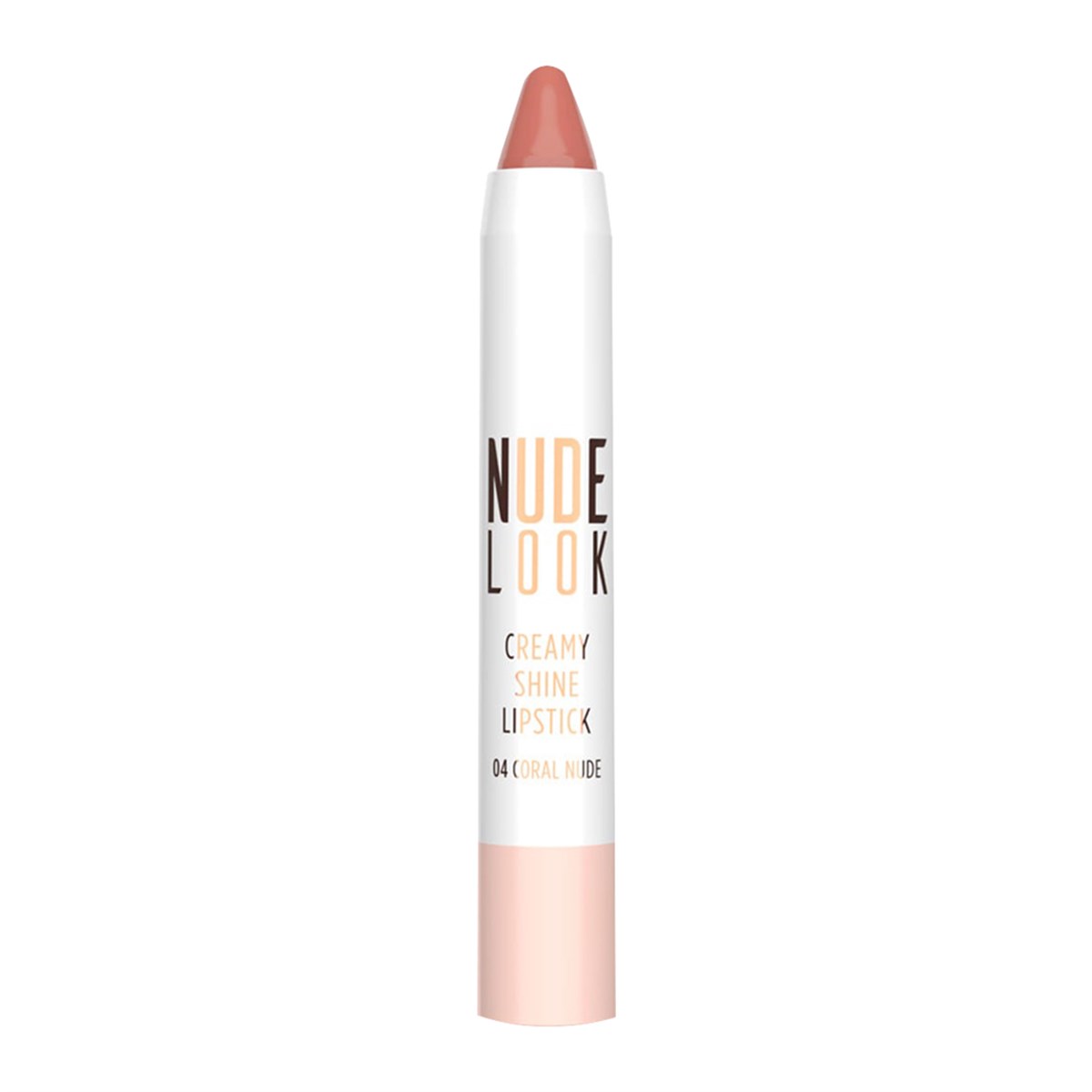 Golden Rose Nude Look Creamy Shine Lipstick Coral Nude Platin