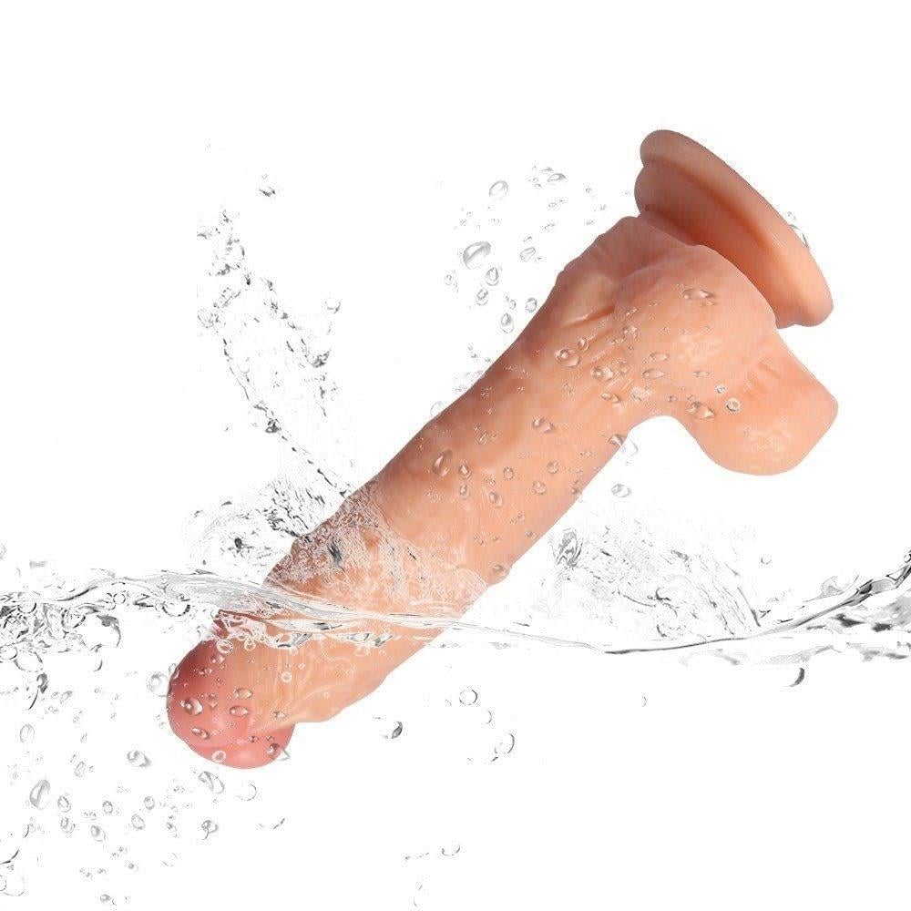 Cm Realistik Vantuzlu Dildo Penis Middle Leilong