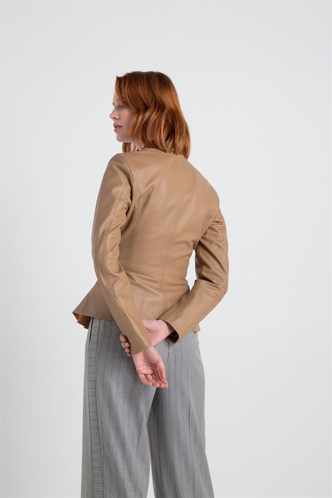 Beli Ba Lamal Deri Ceket Camel Blazers Rue