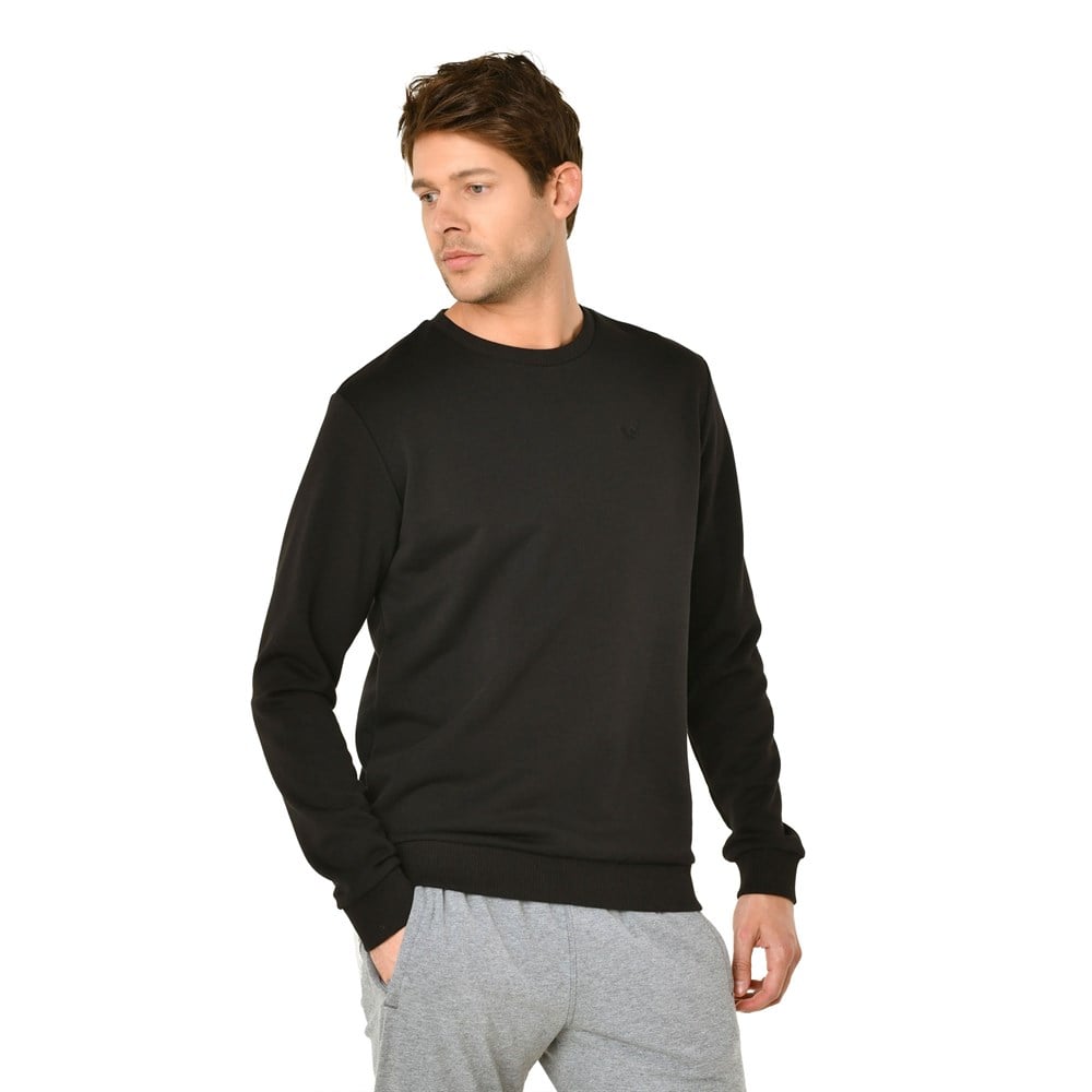 Bilcee Erkek Bisiklet Yaka Sweatshırt IW-8418