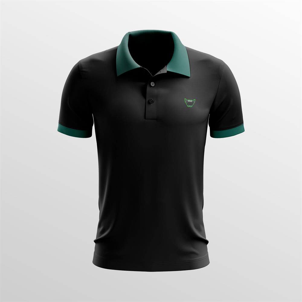 KONYASPOR ÇİZGİLİ POLO T-SHIRT SİYAH YETİŞKİN