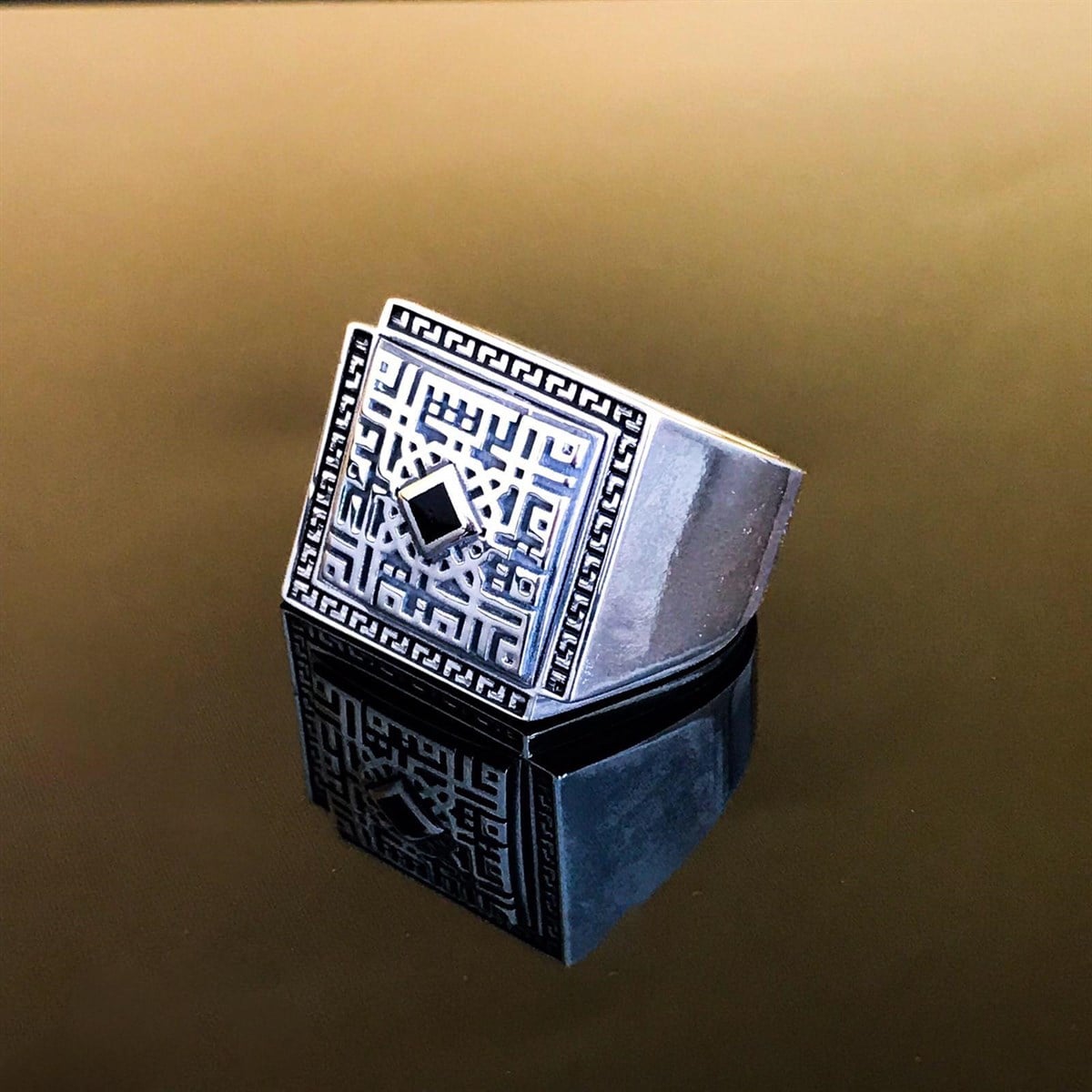 Kufi Elhamdülillah Yüzük