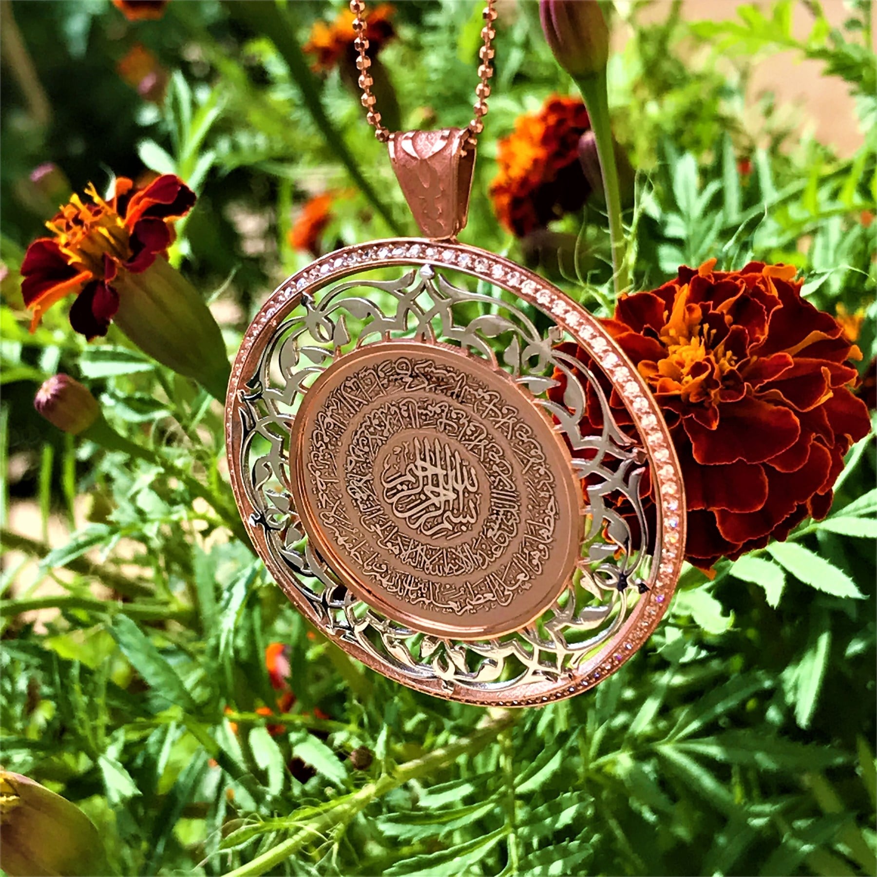 TAŞLI DUA-AYET KOLYE