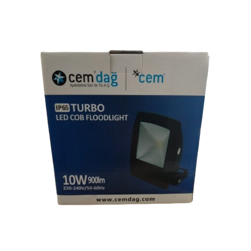 10Watt IP65 Alüminyum Gövde Cob Ledli Projektör