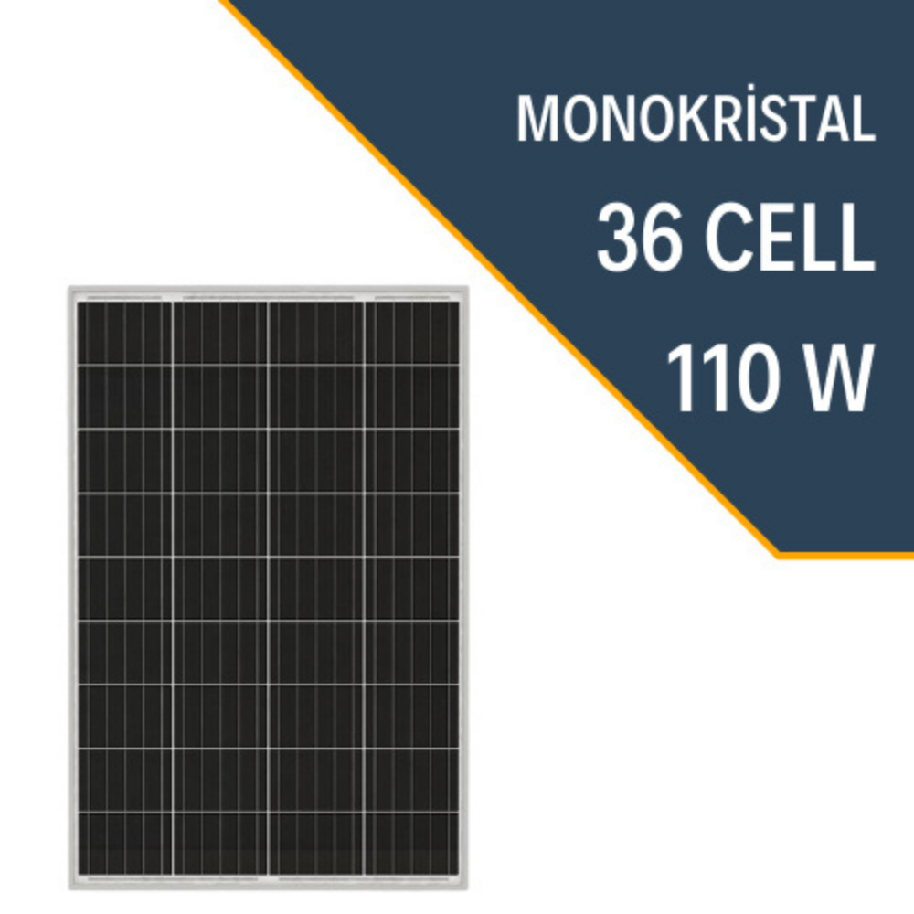 110 Watt Monokristal Solar Güneş Enerji Paneli