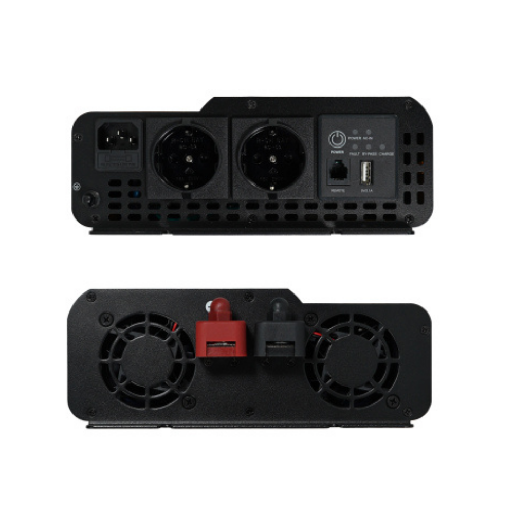 12V Volt - 1000W Watt Ats Ups Şarjlı Tam Sinüs İnverter ( Ekranlı )