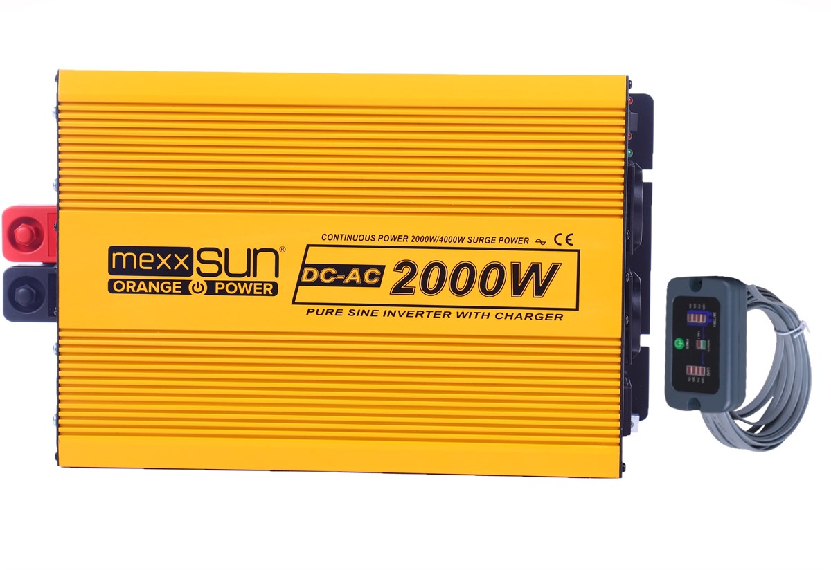 12V Volt-2000W Watt Şarjlı Tam Sinüs Ekranlı İnverter