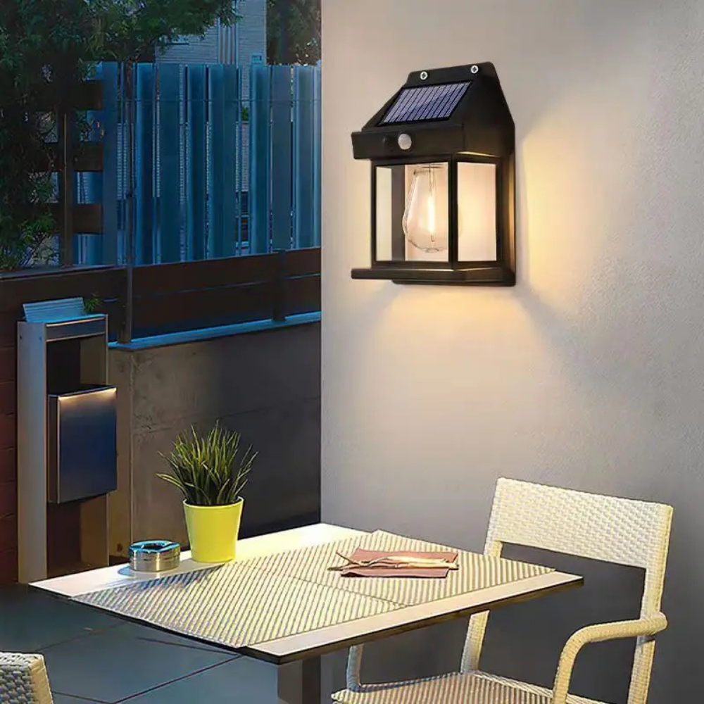 Güneş Enerjili Solar Dekoratif Duvar Apliği