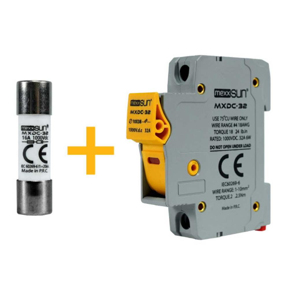 16 Amper 1000 Volt DC Sigorta