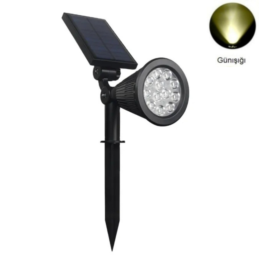 18Watt Solar Çim / Bahçe Aydınlatma Armatürü (Günışığı)