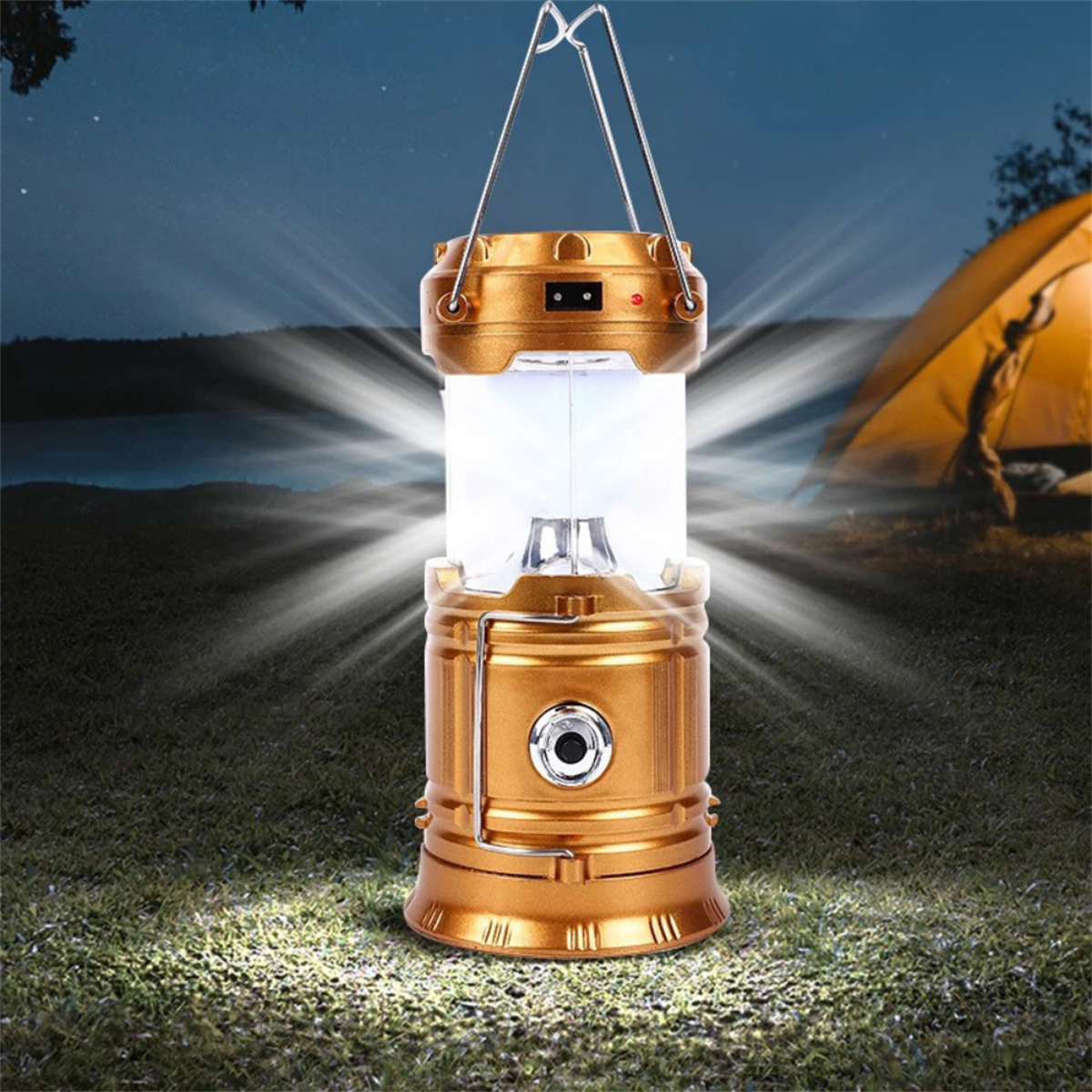 20Watt Solar Kızaklı Kamp Lambası