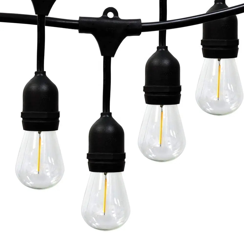 220Volt 10 Adet E27 Duylu 10 Metre Kablolu Set (10 Adet S14 Led Ampul Hediyeli)