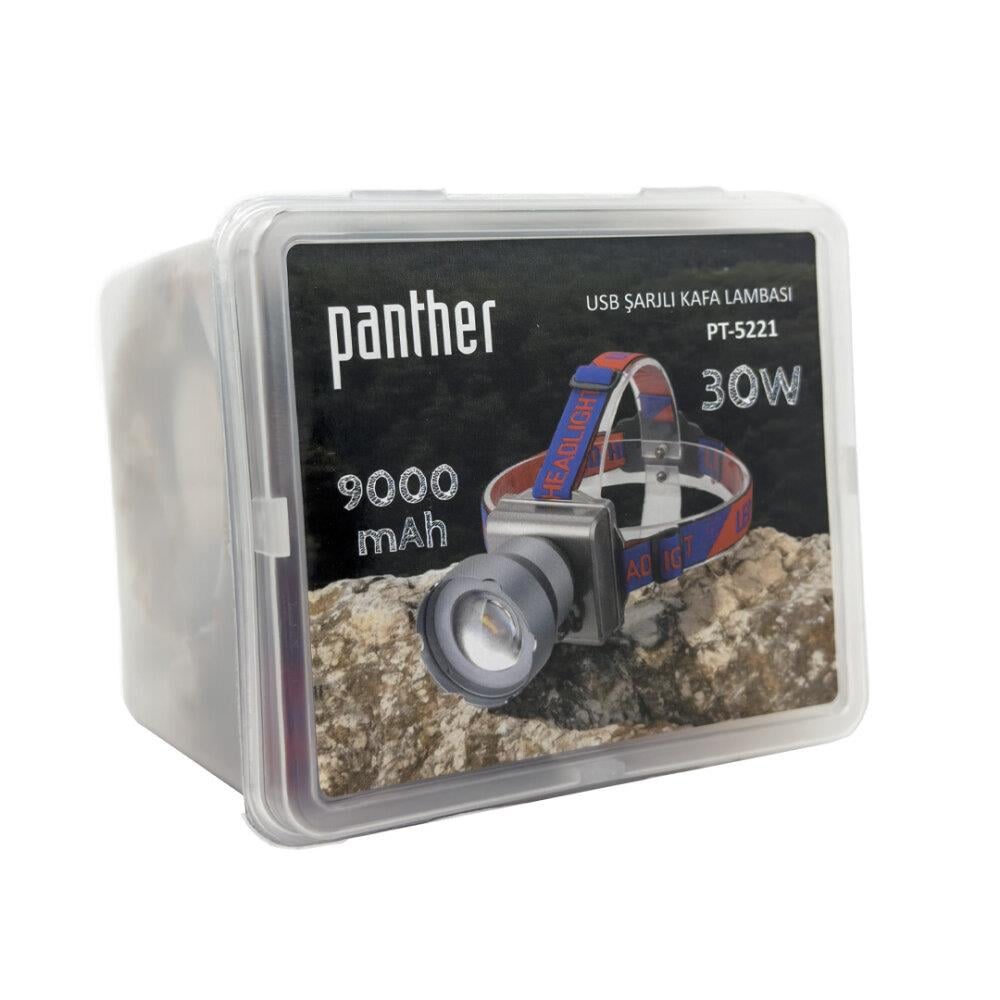 30 Watt Ledli USB Şarjlı Kafa Feneri