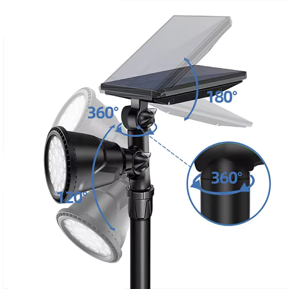 30Watt Fonksiyonel Solar Çim / Bahçe Aydınlatma Armatürü (Yeşil Işık)