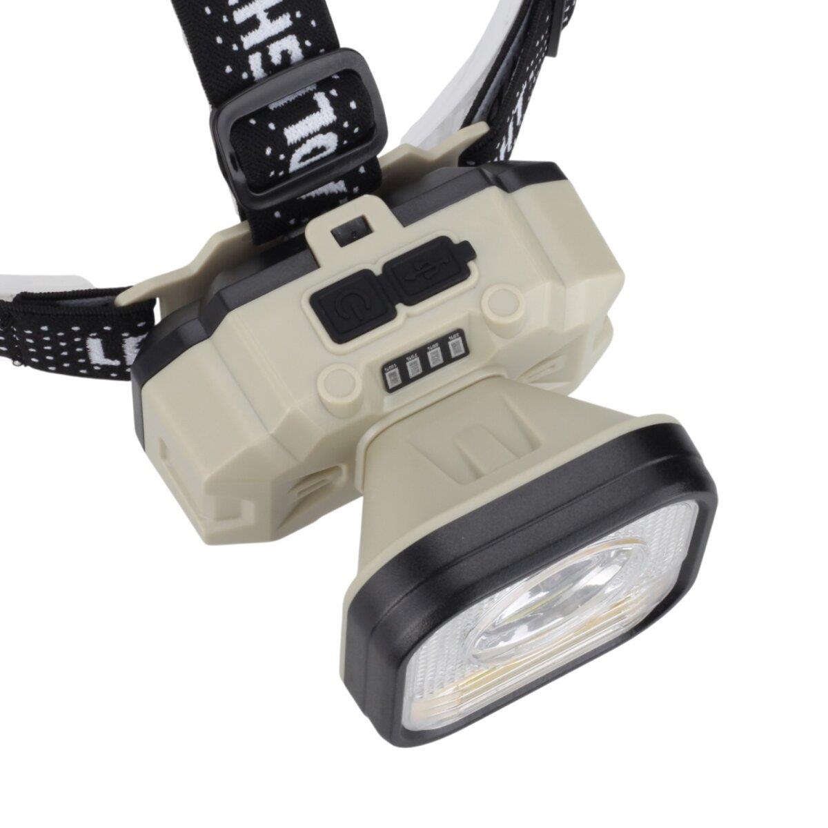 5 Watt + 3 Watt Filament Ledli USB Şarjlı Kafa Feneri