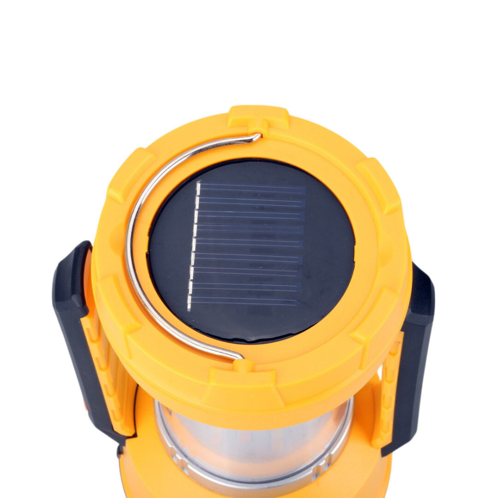5 Watt Led + Alev Efekli Led USB + Solar Şarjlı El Feneri Projektör