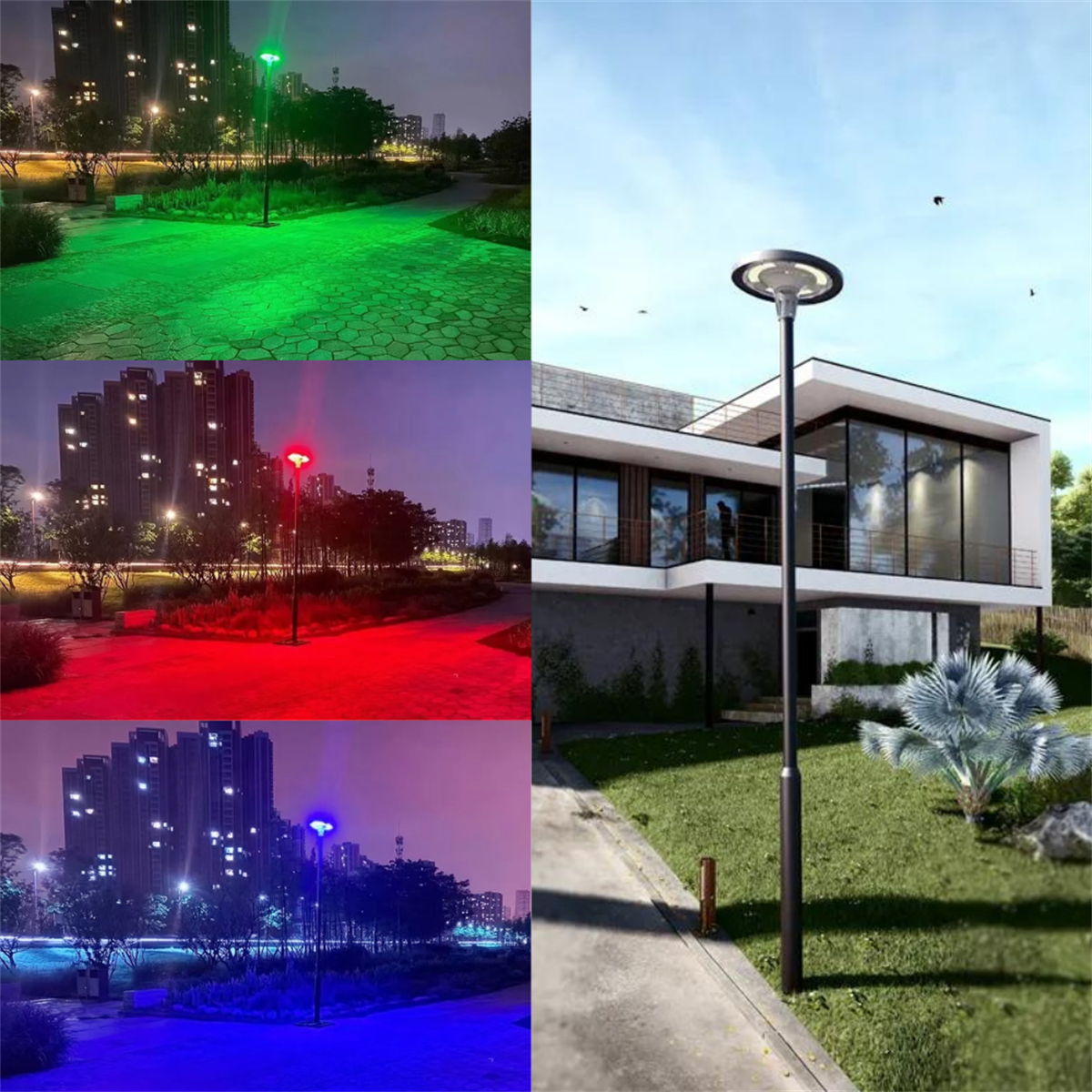 500Watt Güneş Enerjili Solar Sokak Armatürü  (3 Metre Direkli)