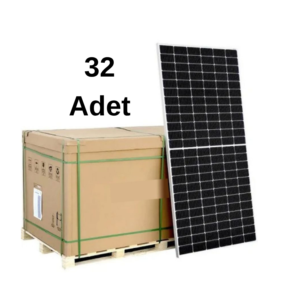 550 Watt MonoPerc 10BB Half-Cut Solar Güneş Enerji Paneli (32li Palet)