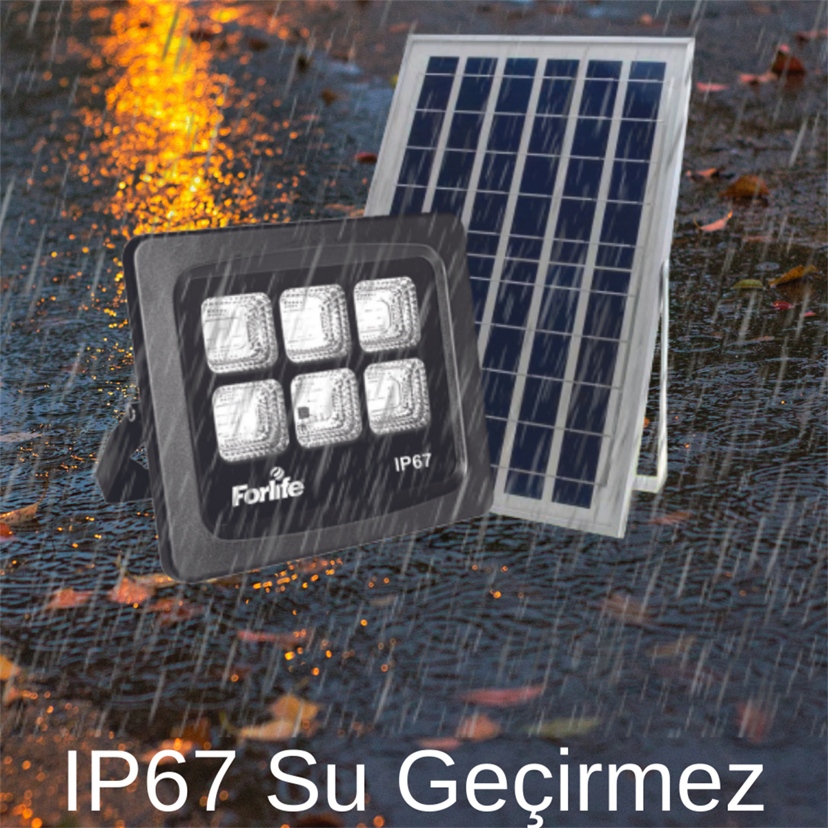 60 Watt Güneş Enerjili Solar Projektör