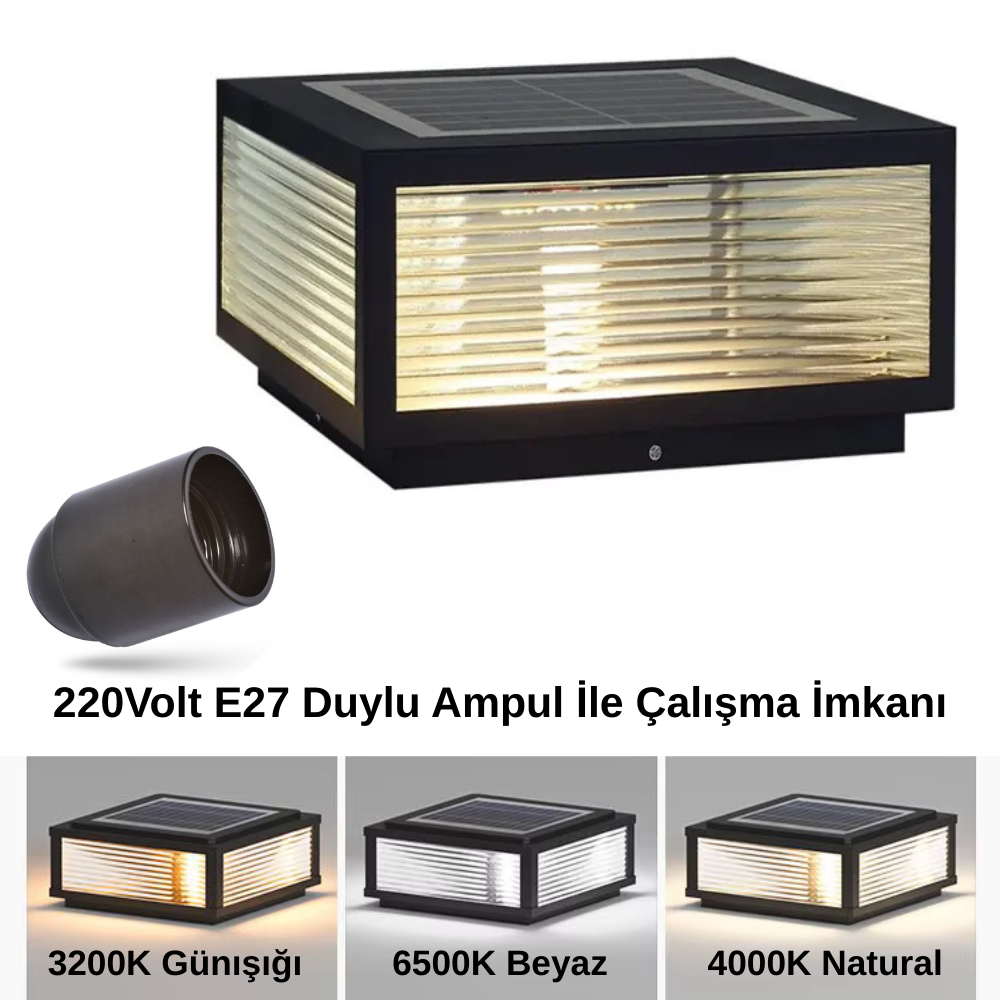 60 Watt Solar Set/Baba Duvar Üstü Dekoratif Armatür