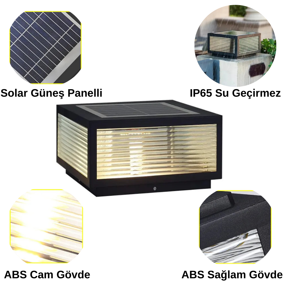 60 Watt Solar Set/Baba Duvar Üstü Dekoratif Armatür