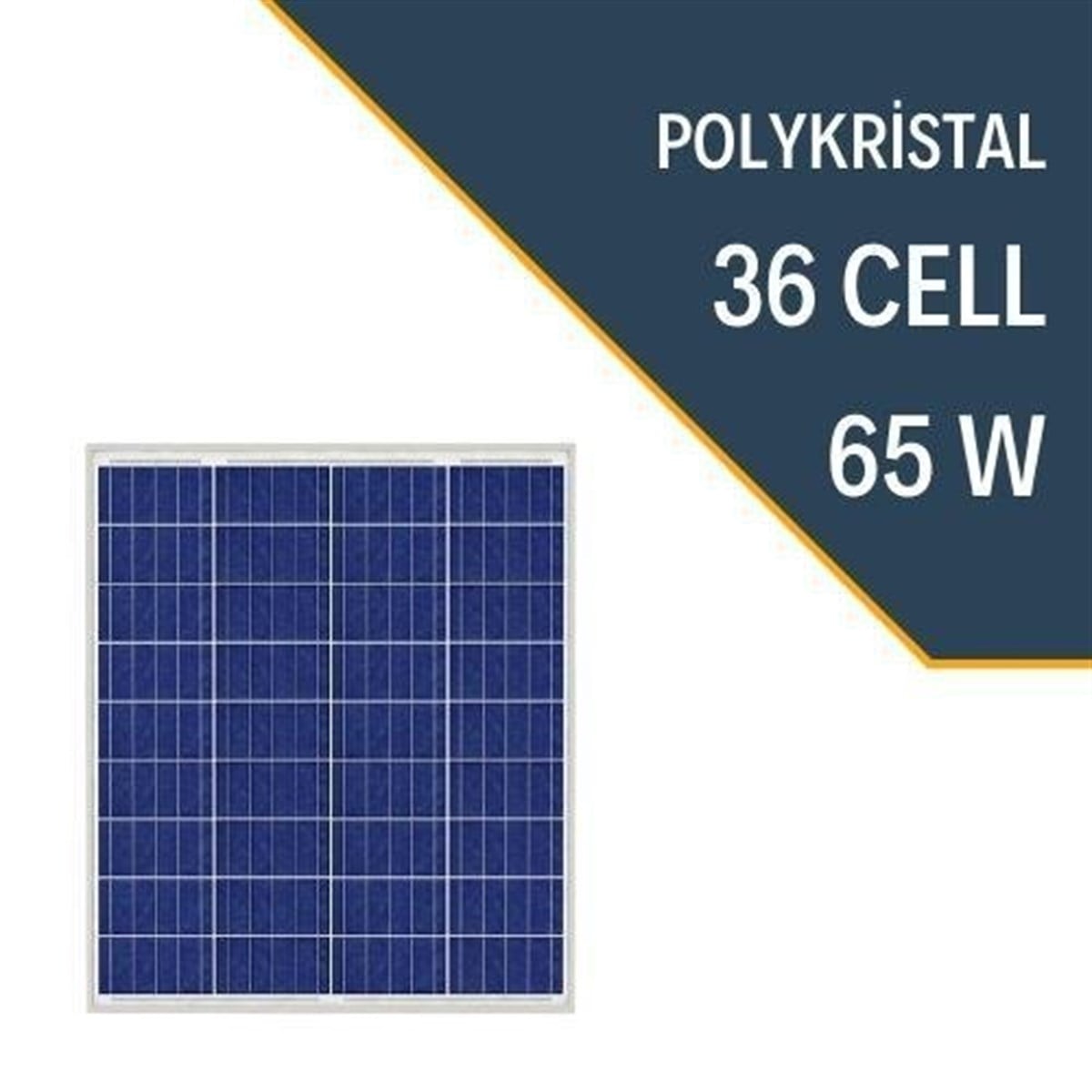 65 Watt Polykristal Solar Güneş Enerji Paneli