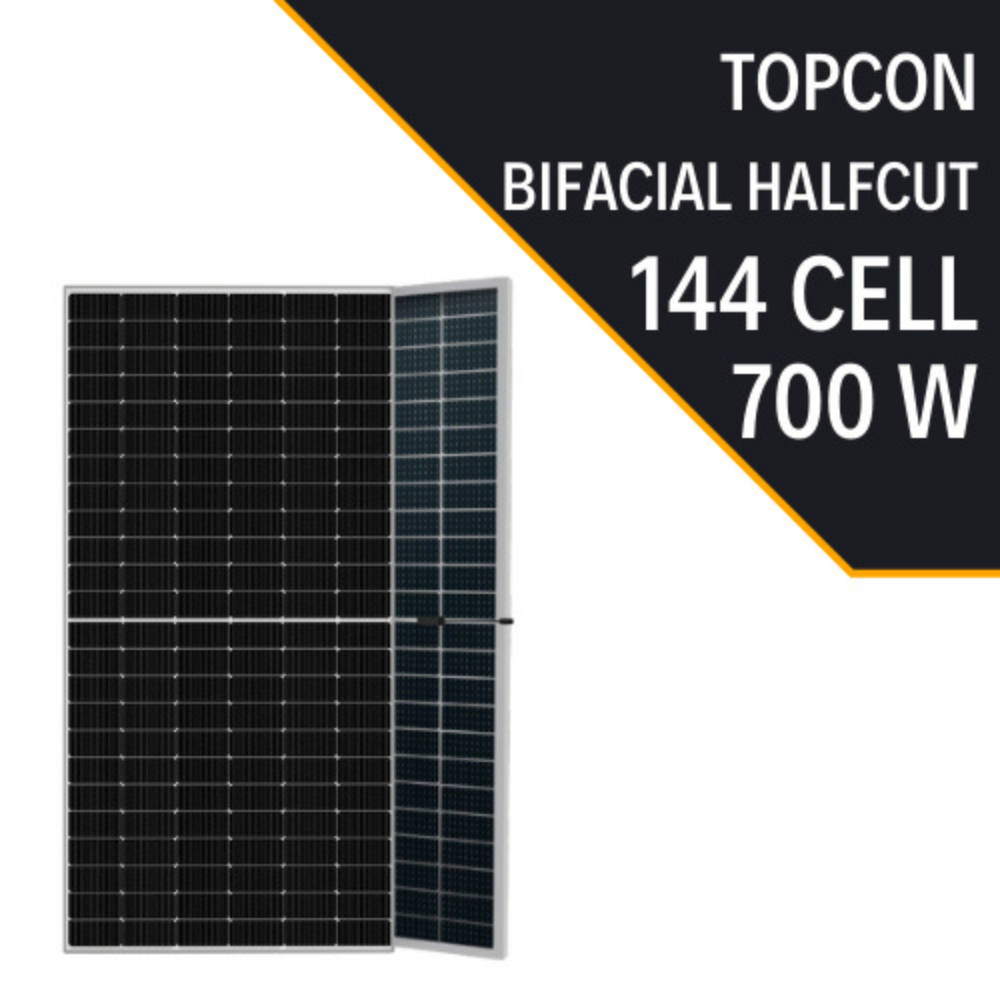 700 Watt 16BB Half Cut Monokrıstal BIFACIAL Topcon Solar Güneş Enerji Paneli