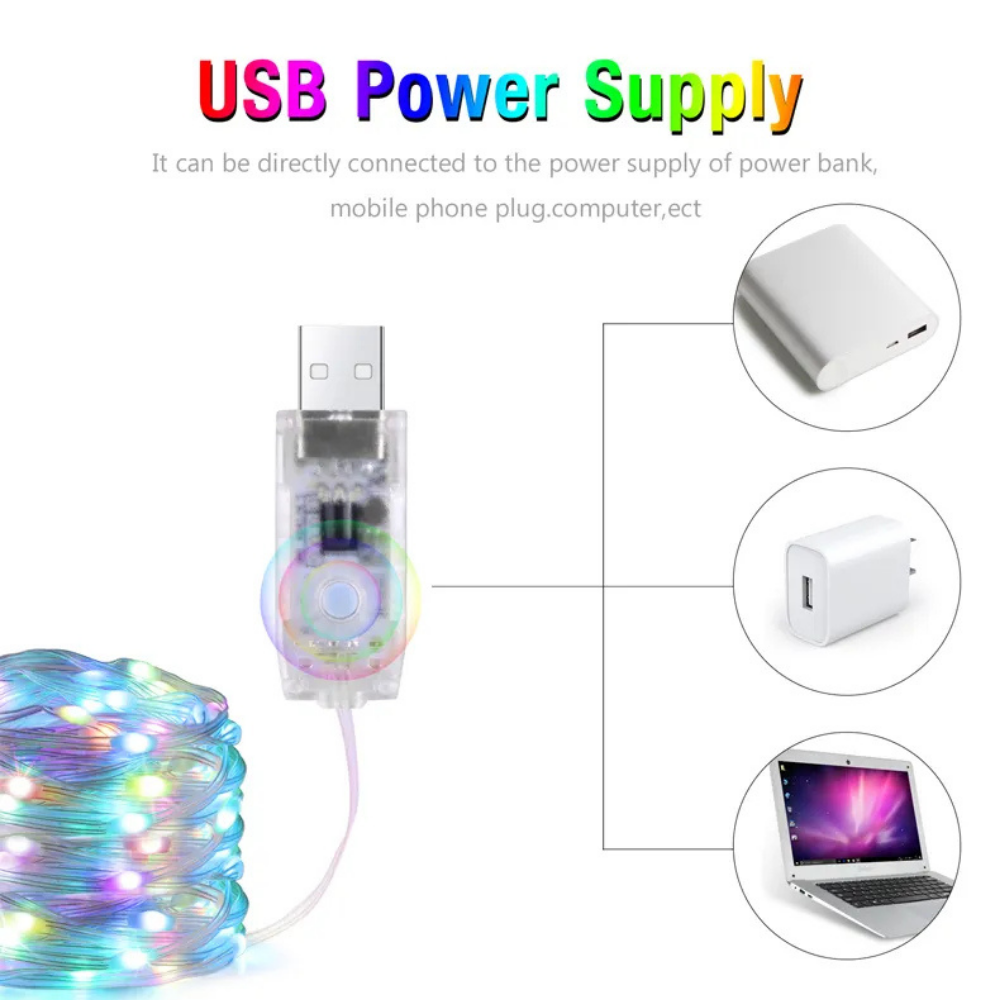 Bluetooth Özellikli IP67 Akıllı Peri Led (10 Metre + RGB)