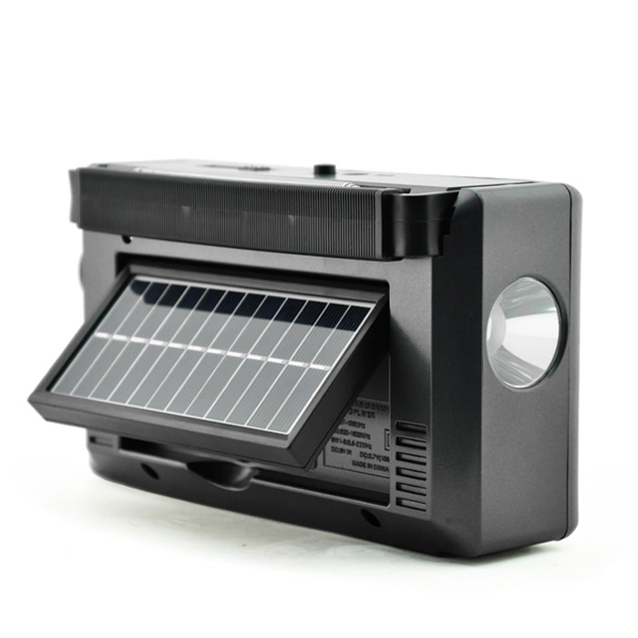 Solar Güneş Enerjili Bluetooth Nostaji Görünümlü Fener + Radyo