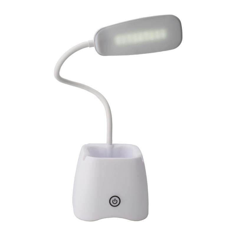 Dokunmatik 3 Kademe Işık Ayarlı USB Şarjlı Led Masa Lambası + Kalemlik