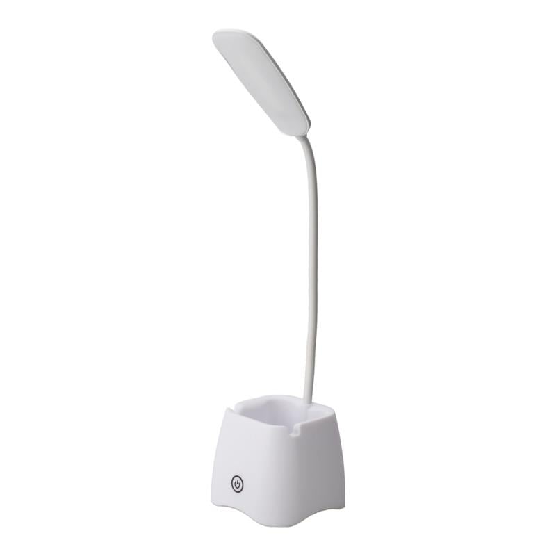 Dokunmatik 3 Kademe Işık Ayarlı USB Şarjlı Led Masa Lambası + Kalemlik