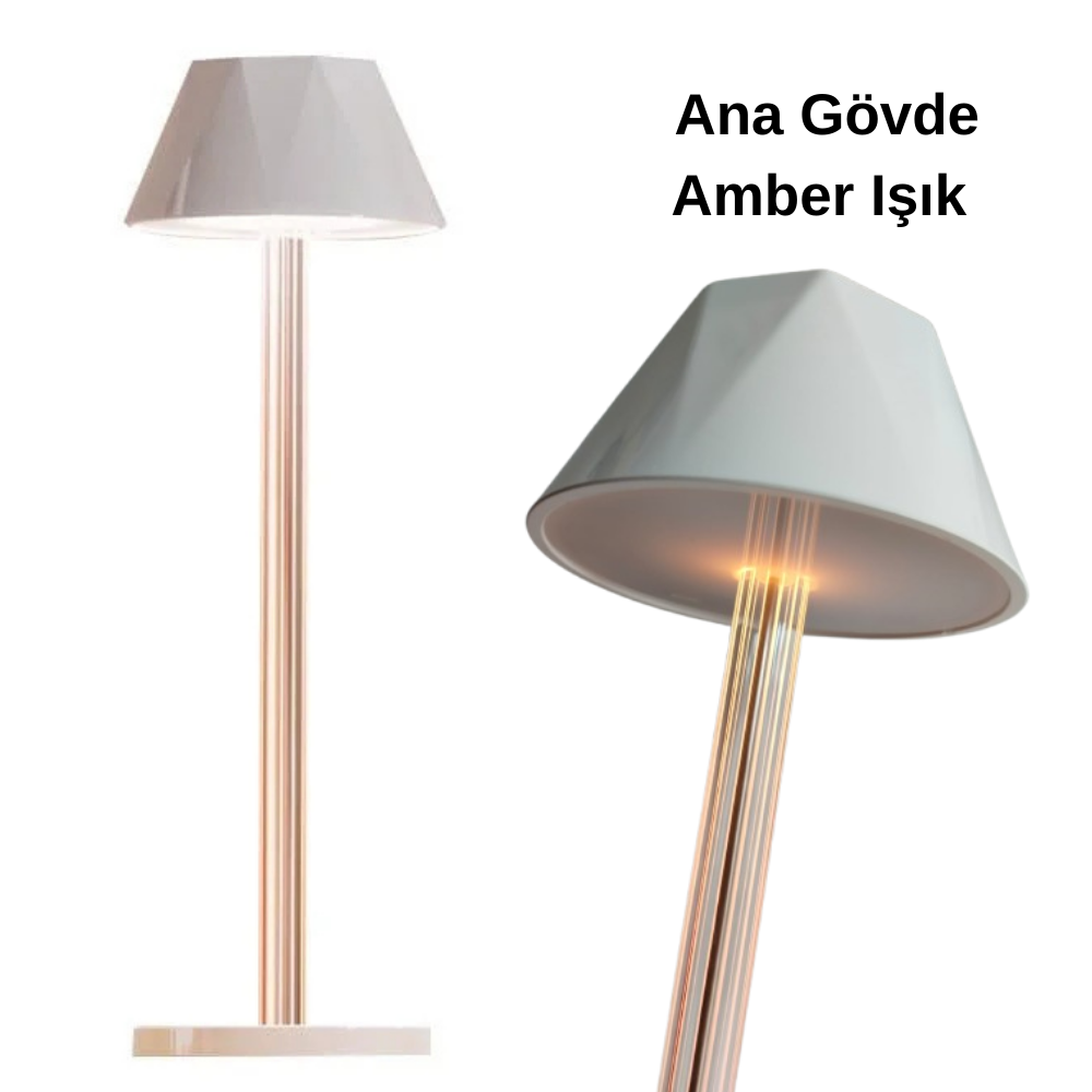 Dokunmatik Şarjlı Dekoratif Mellea Led Masa Lambası