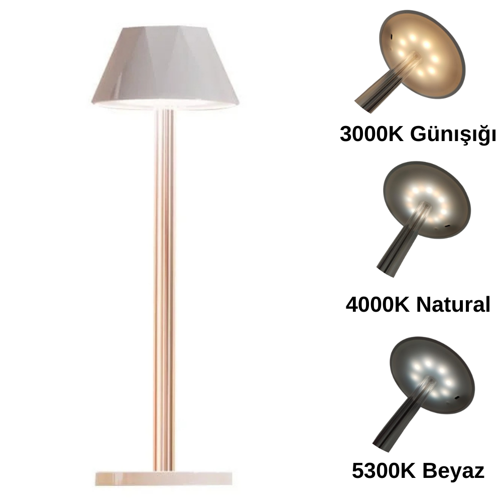 Dokunmatik Şarjlı Dekoratif Mellea Led Masa Lambası