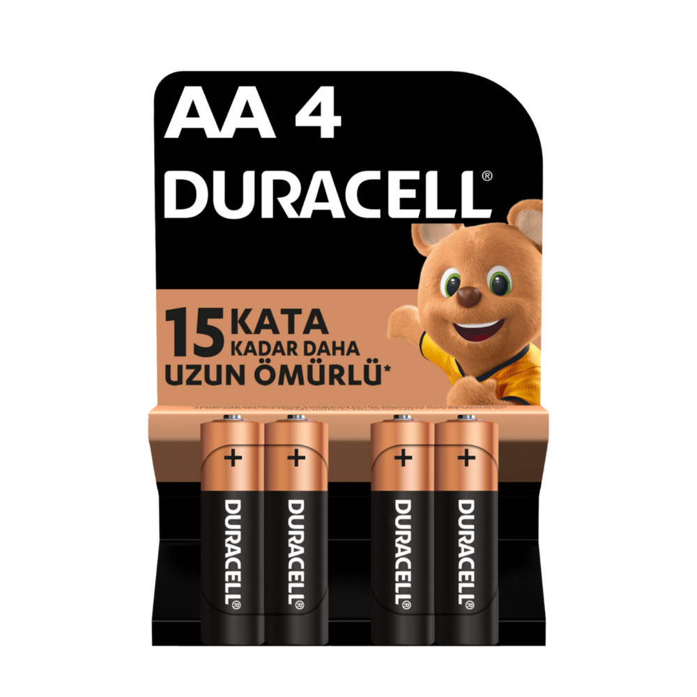 Duracell Alkalin AA 4lü Kalem Pil