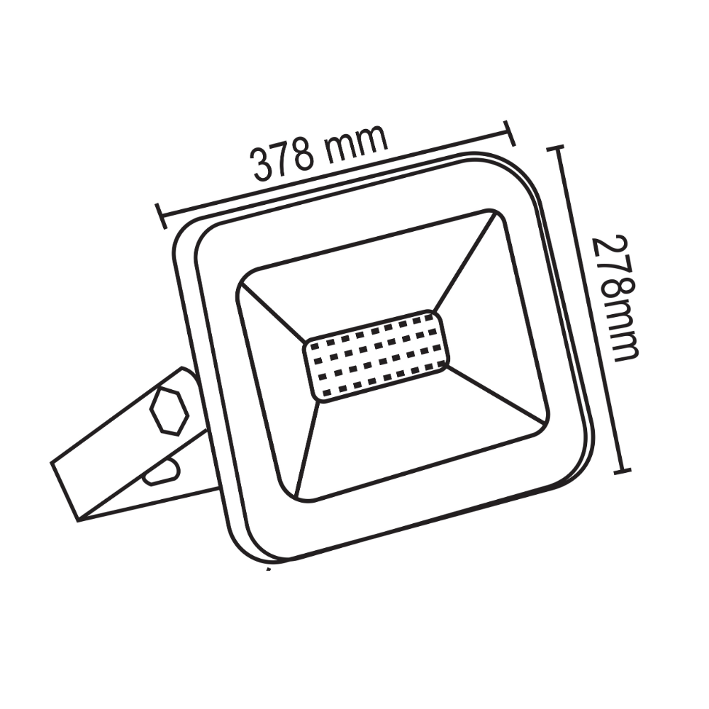 200 Watt 12-24 Volt AC/DC Led Projektör ( 6500K Beyaz Işık )