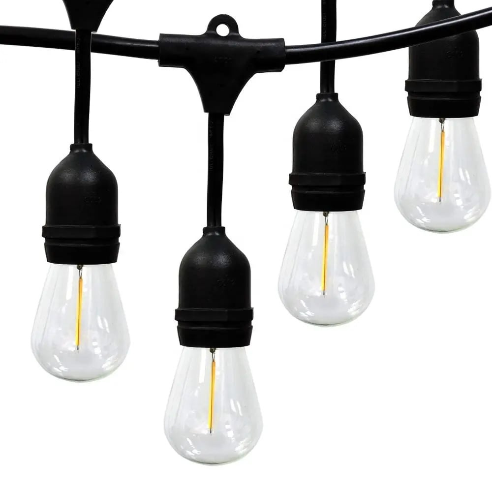 220Volt 20 Adet E27 Duylu 20 Metre Kablolu Set (20 Adet S14 Led Ampul Hediyeli)