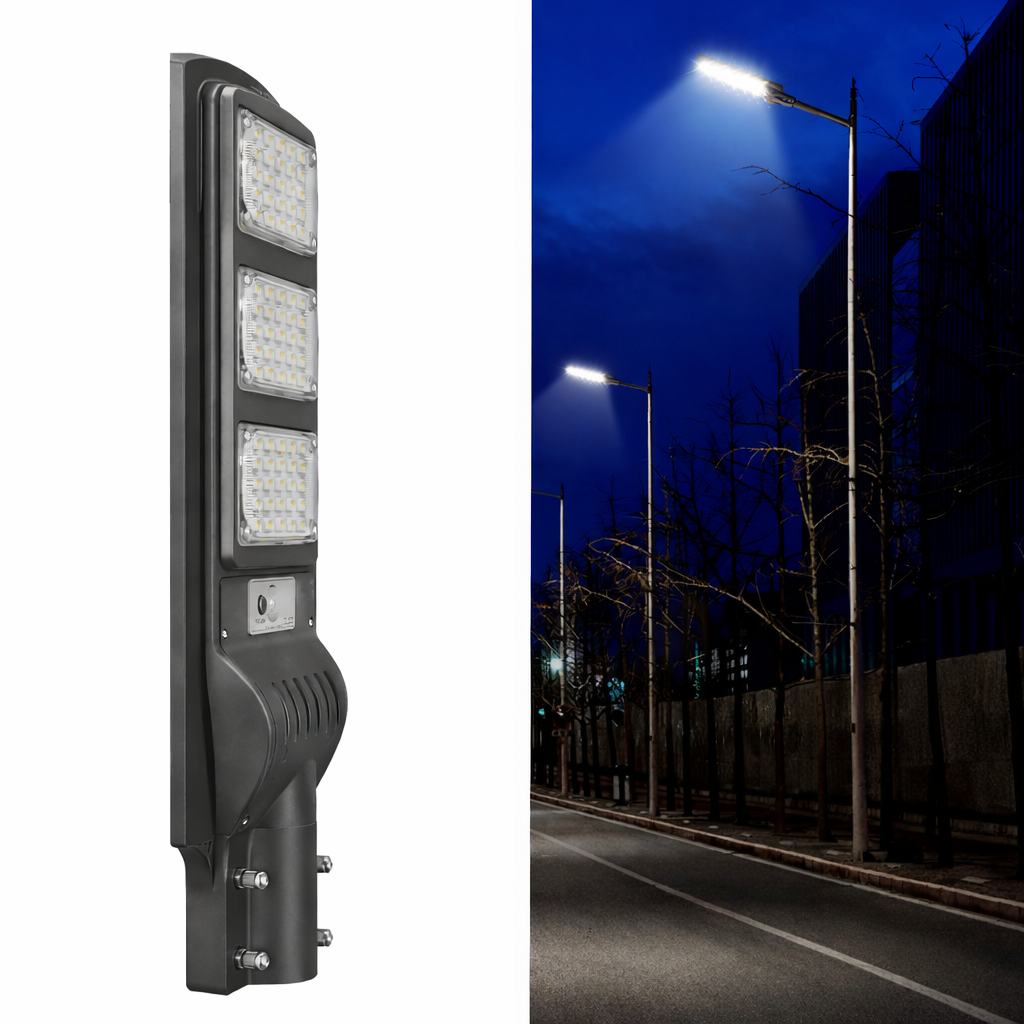 300Watt Güneş Enerjili Solar Premium Sokak Yol Ve Bahçe Aydınlatma Lambası