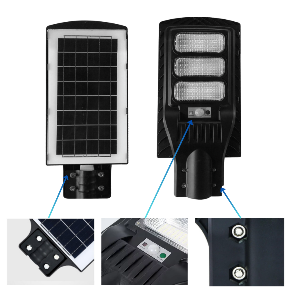 ND-300W-SA Solar Güneş Enerjili Sokak Yol Ve Bahçe Aydınlatma Armatürü