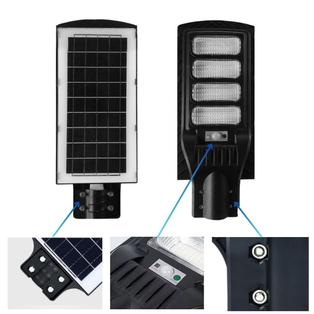 ND-400W-SA Solar Güneş Enerjili Sokak Yol Ve Bahçe Aydınlatma Armatürü