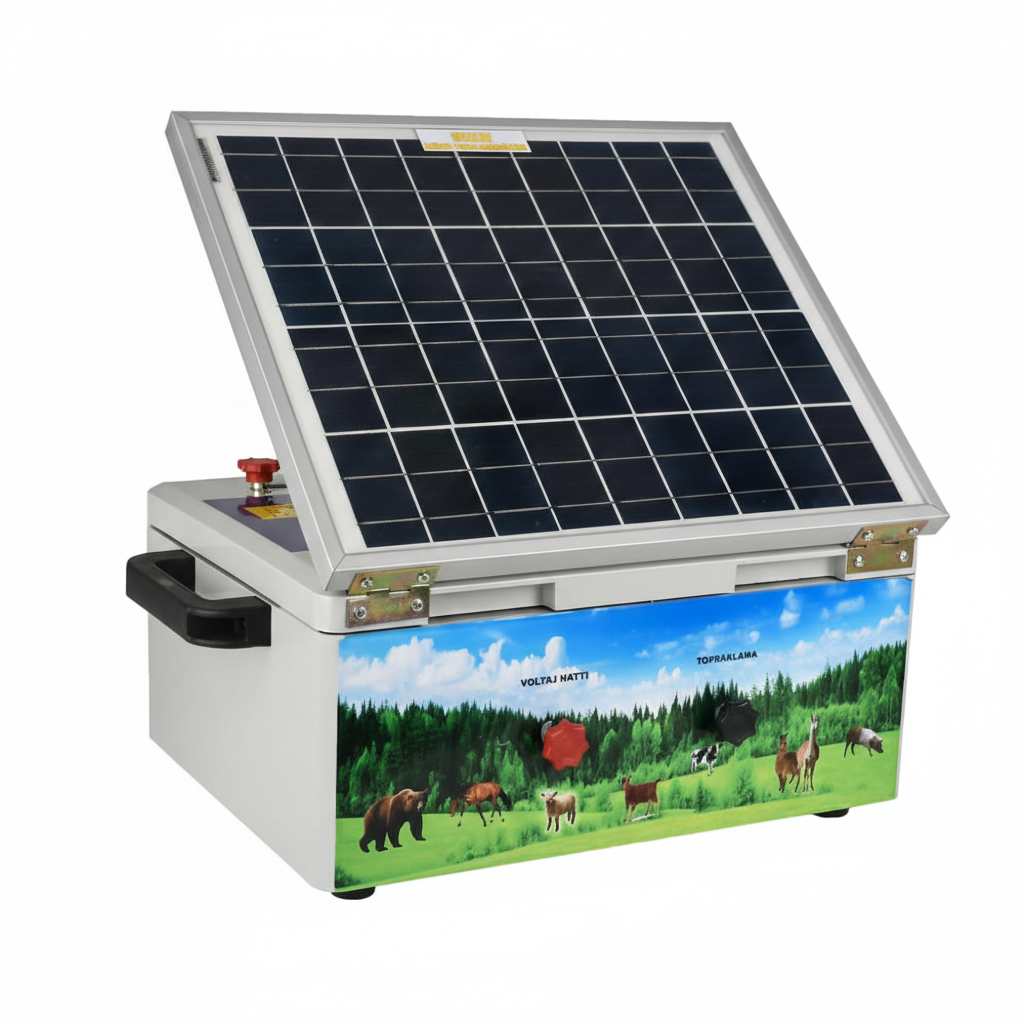 Solar Panelli Domuz-Ayı için Tarla Koruyucu Elektrikli Çit Makinası