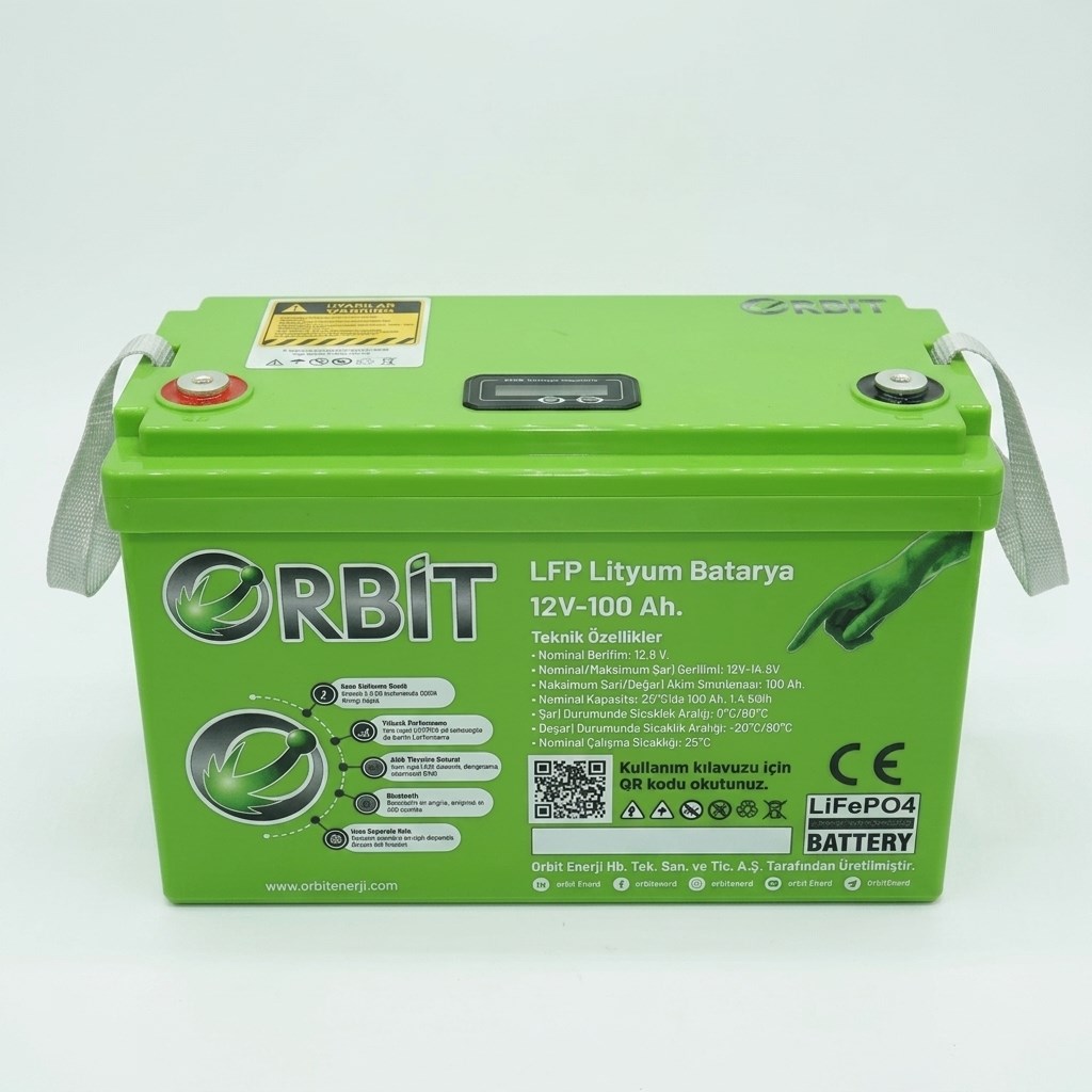 12 Volt-100Ah LifePo4 Lityum Akü