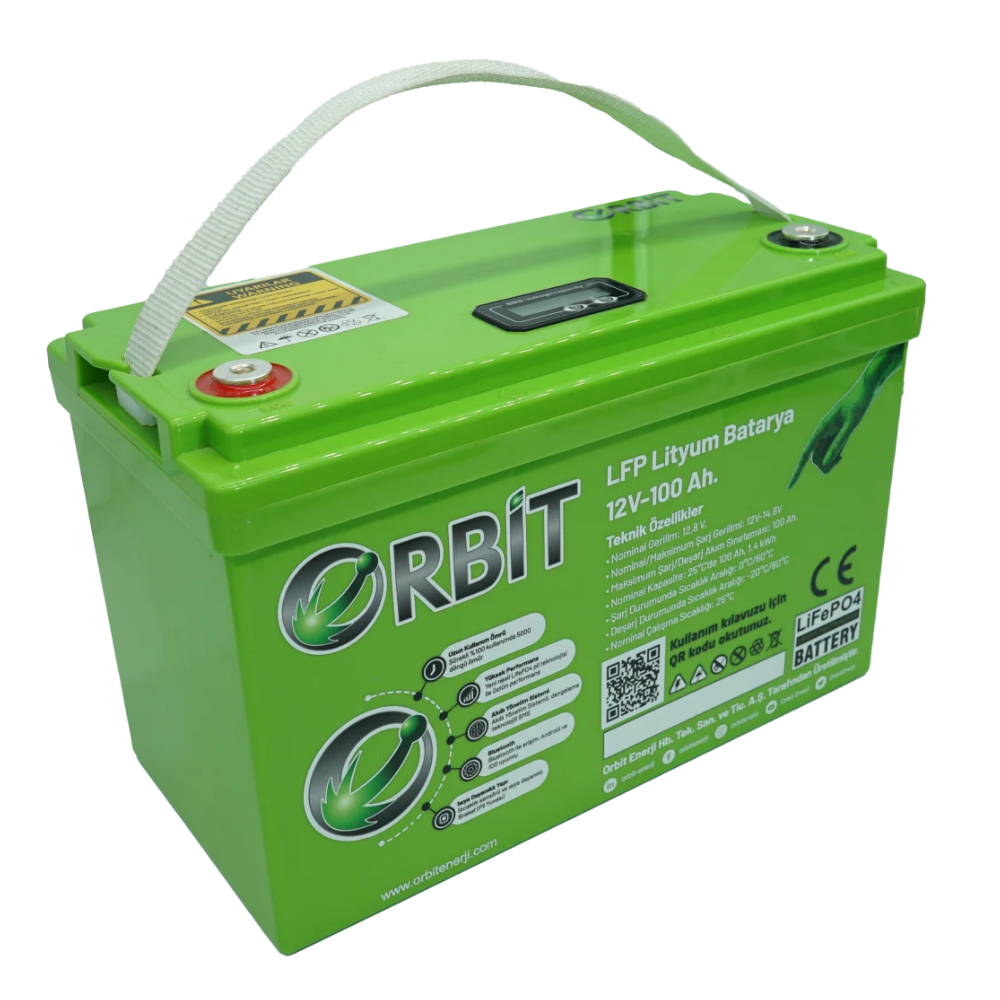 12 Volt-100Ah LifePo4 Lityum Akü